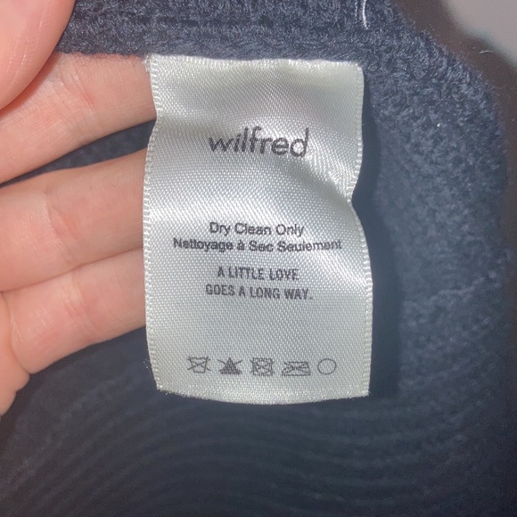 ARITZIA WILFRED FREE Darcey Black Wool Cardigan - Picture 5 of 8